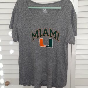 Women's Miami Hurricanes t shirt XL